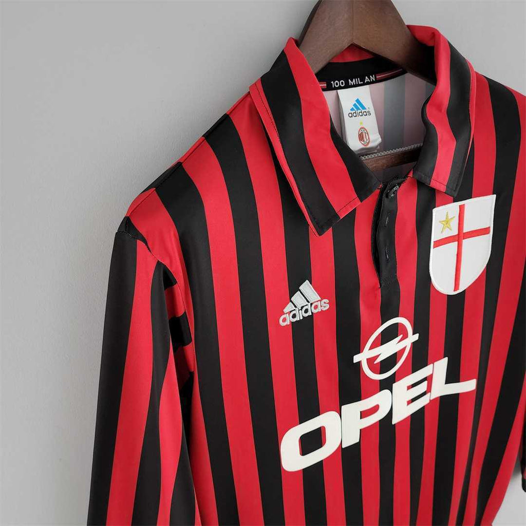 AC Milan 1999-00 Long Sleeve Home Jersey