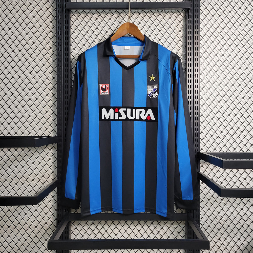 Inter Milan 1988-90 Long Sleeve Home Jersey