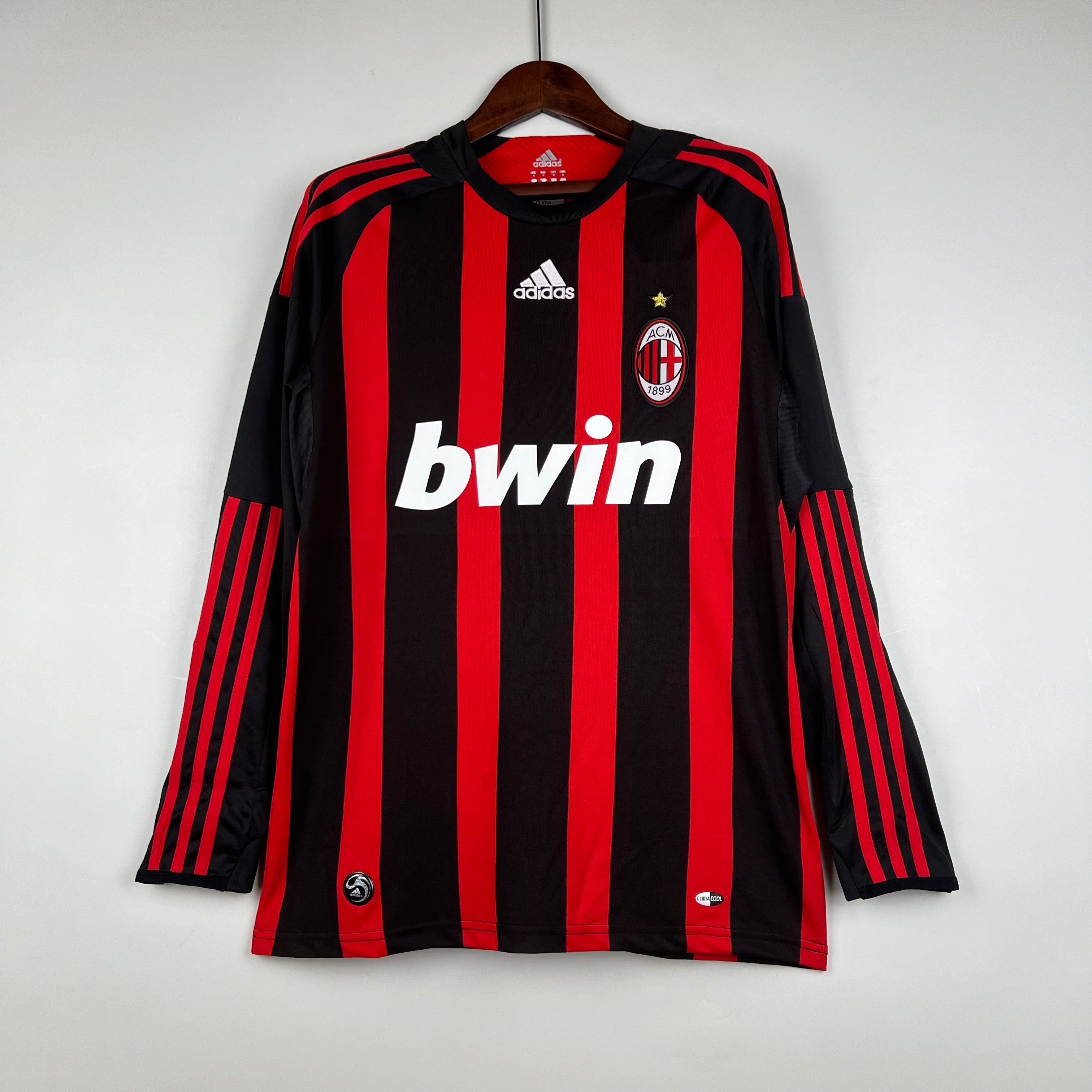 AC Milan 2008-09 Long Sleeve Home Jersey