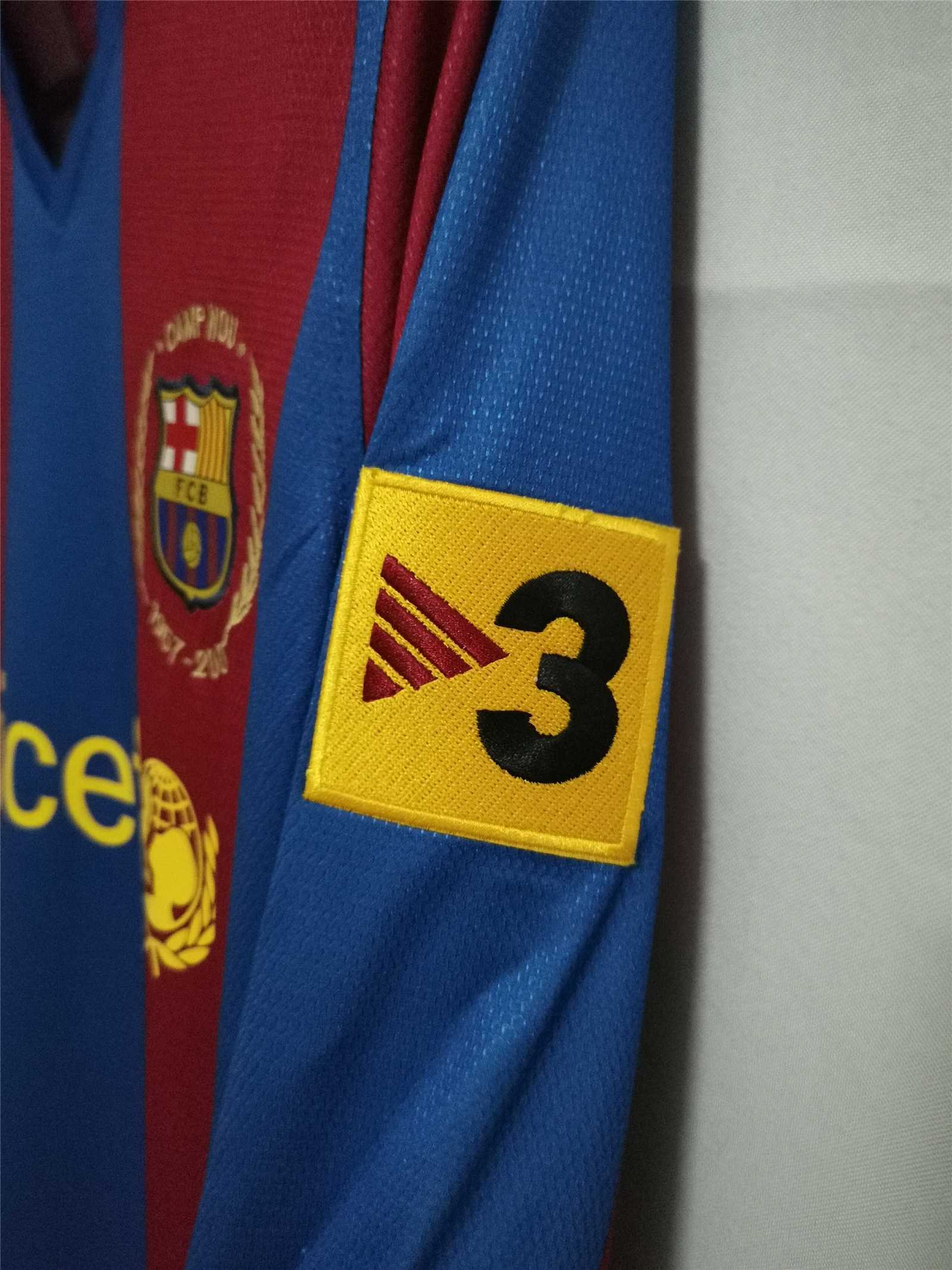 Barcelona 2007-08 Long Sleeve Home Jersey