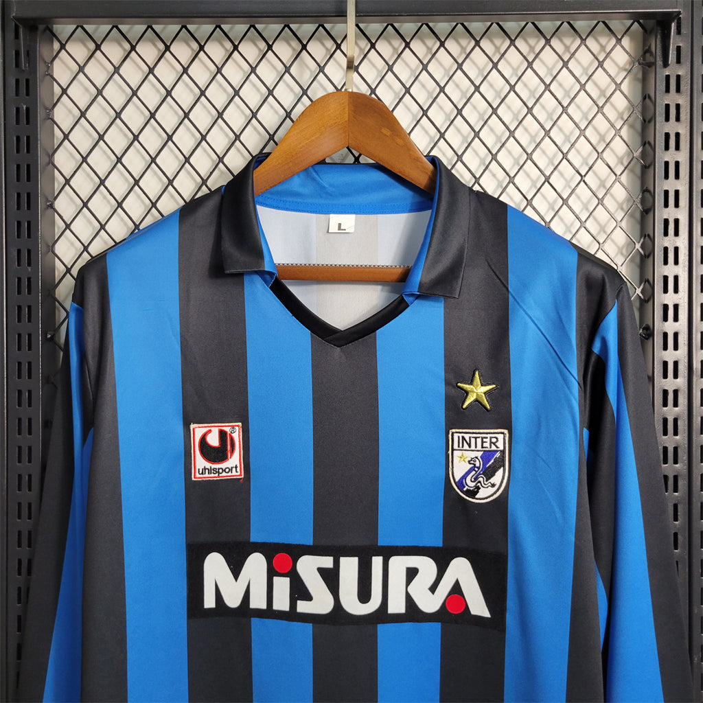 Inter Milan 1988-90 Long Sleeve Home Jersey