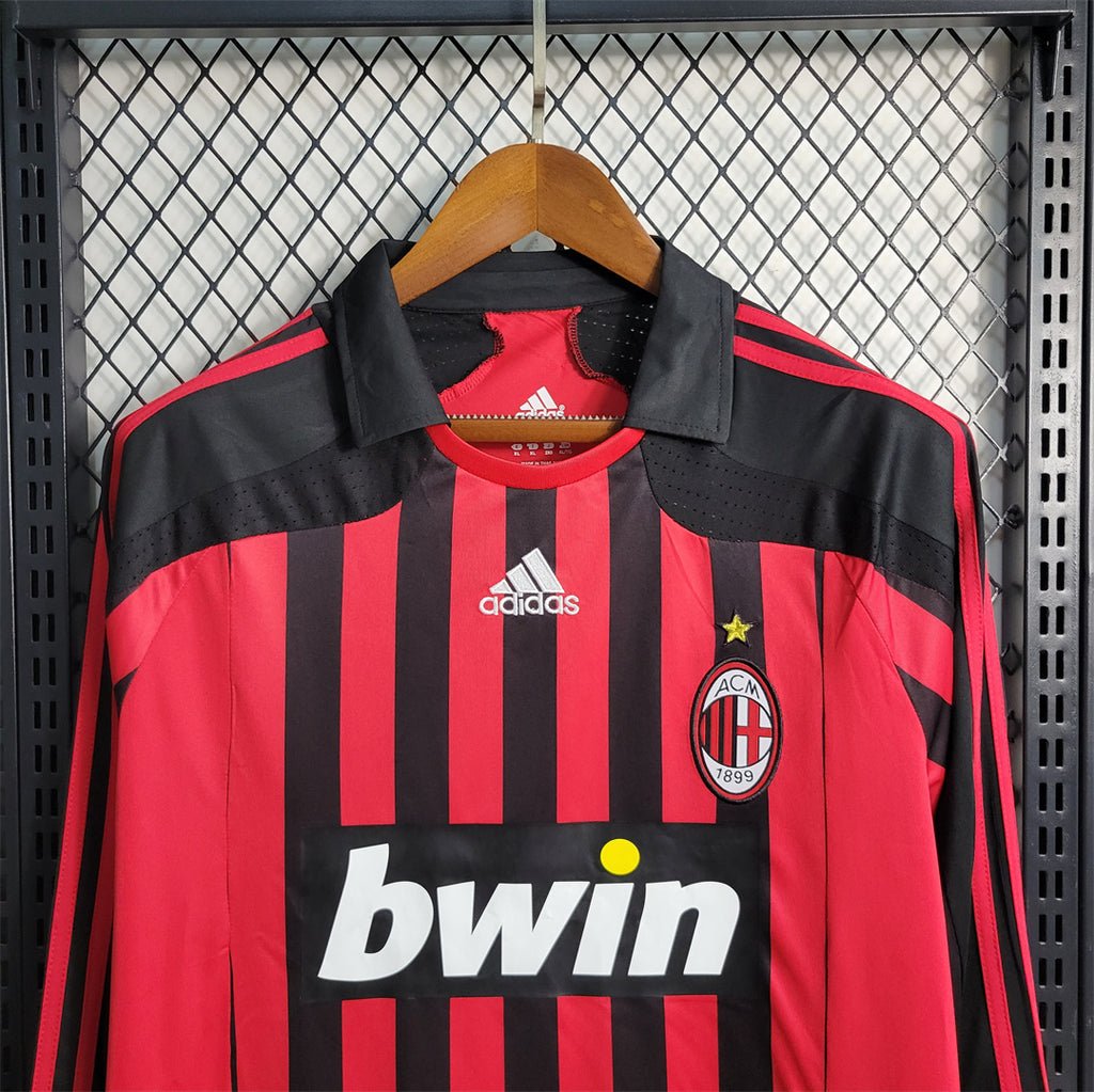 AC Milan 2007-08 Long Sleeve Home Jersey