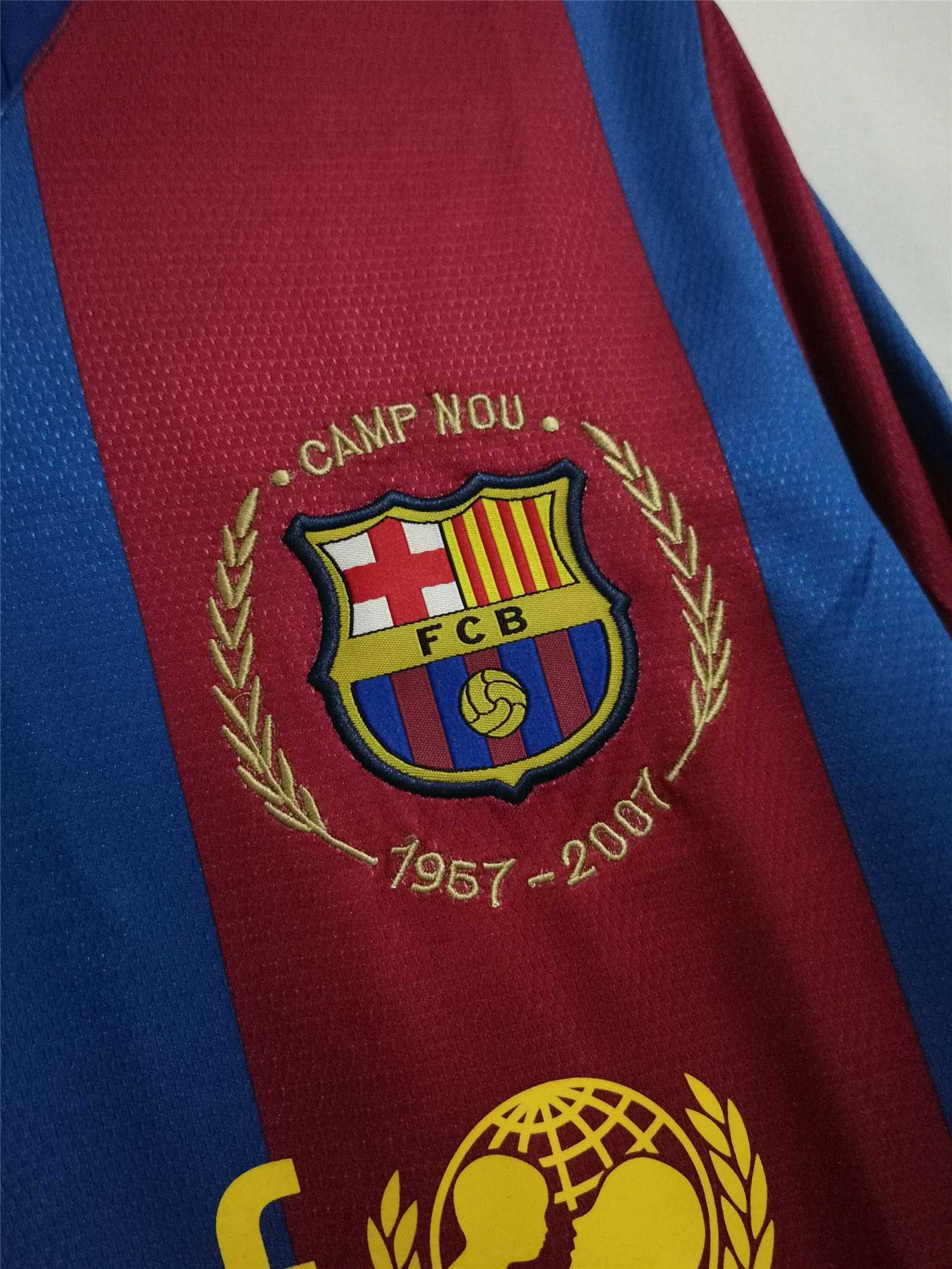 Barcelona 2007-08 Long Sleeve Home Jersey