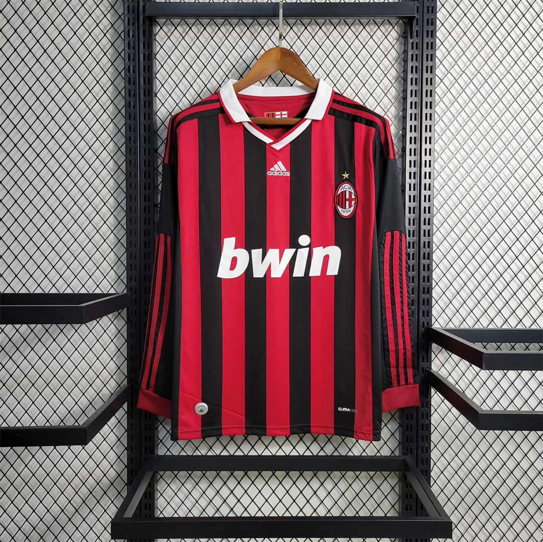 AC Milan 2009-10 Long Sleeve Home Jersey