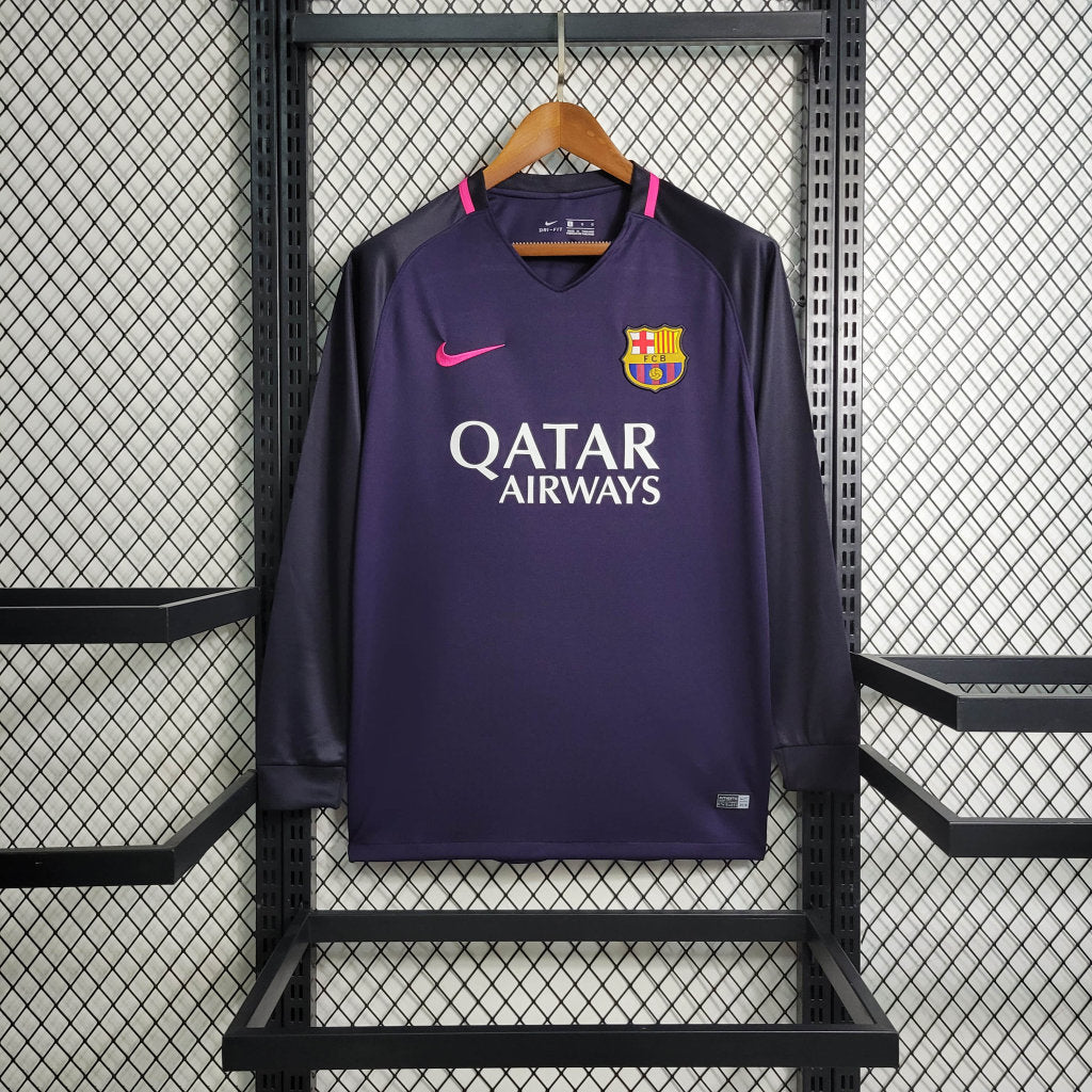 Barcelona 2016-17 Long Sleeve Away Jersey