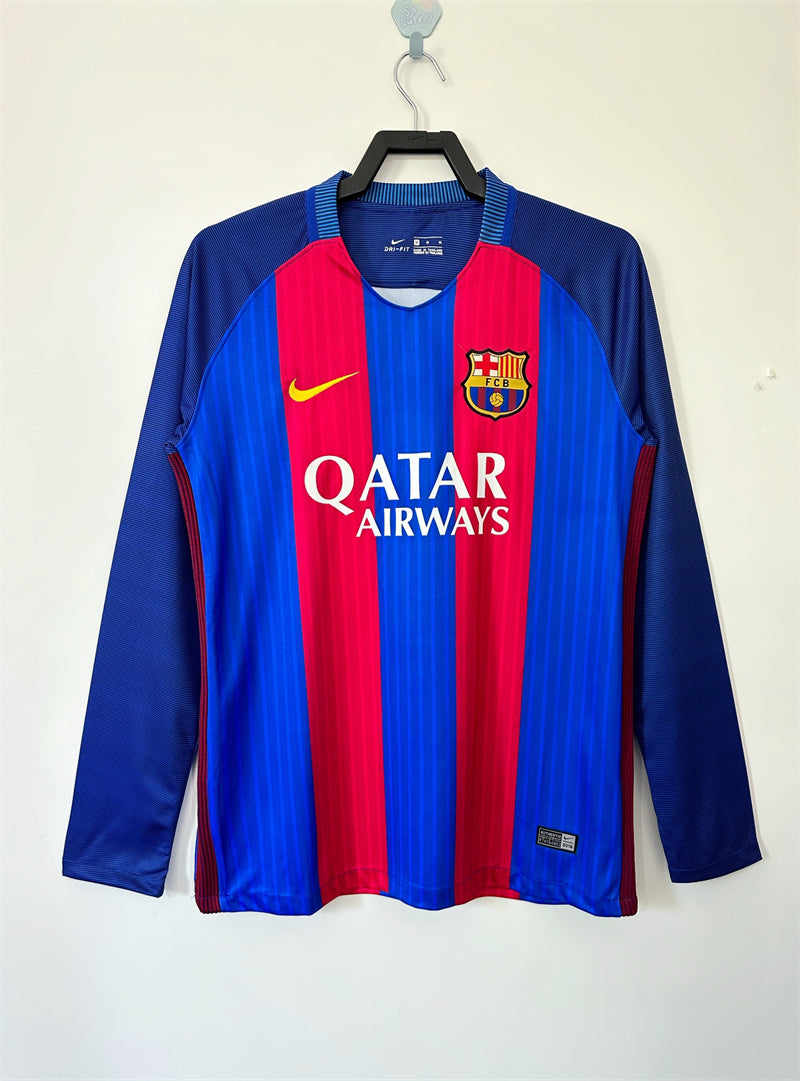 Barcelona 2016-17 Long Sleeve Home Jersey