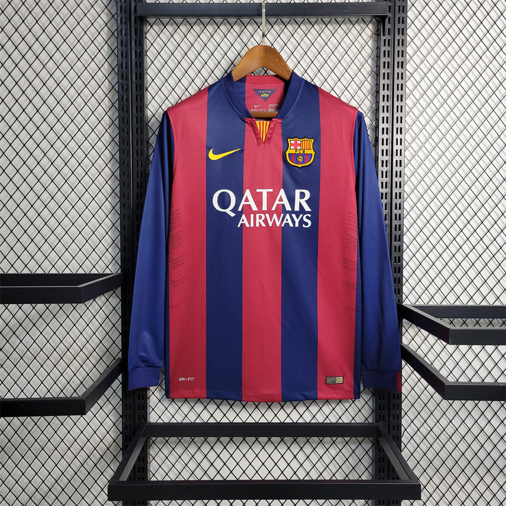 Barcelona 2014-15 Long Sleeve Home Jersey