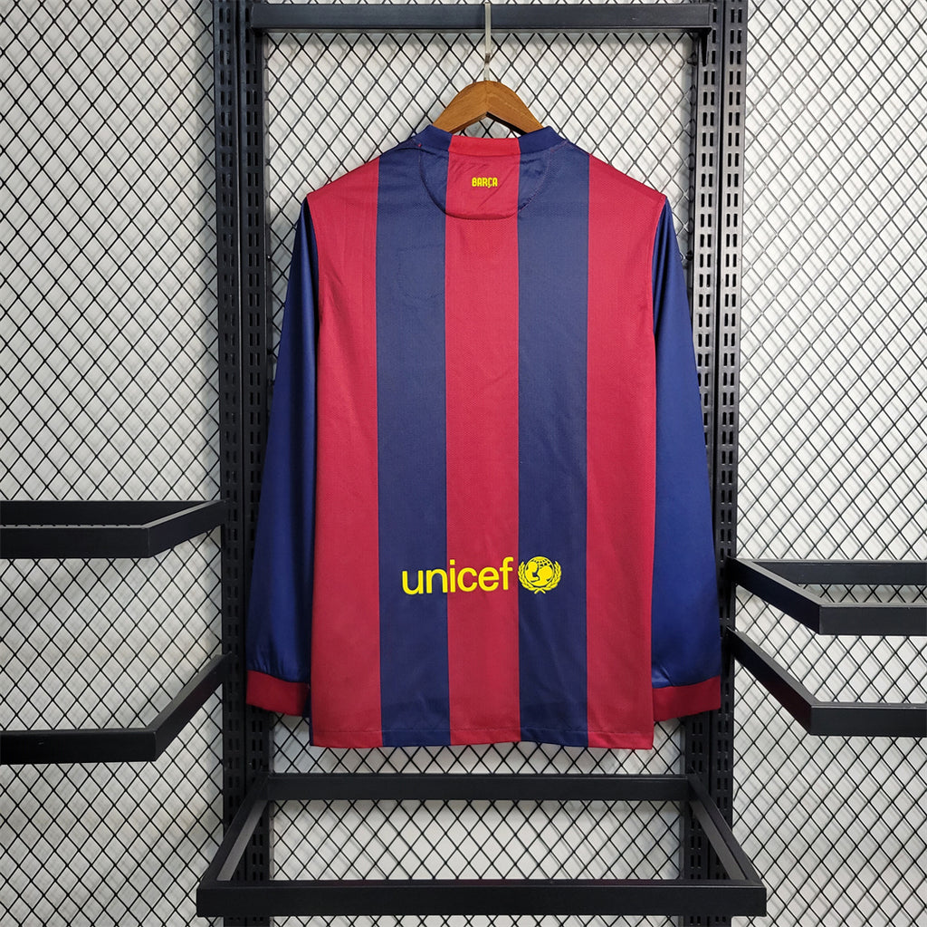 Barcelona 2014-15 Long Sleeve Home Jersey