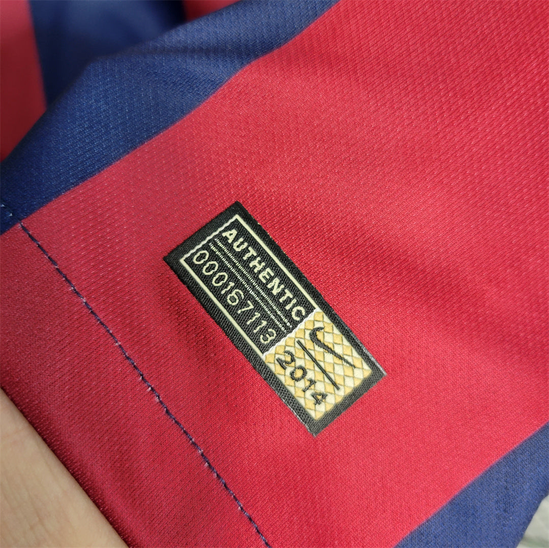 Barcelona 2014-15 Long Sleeve Home Jersey