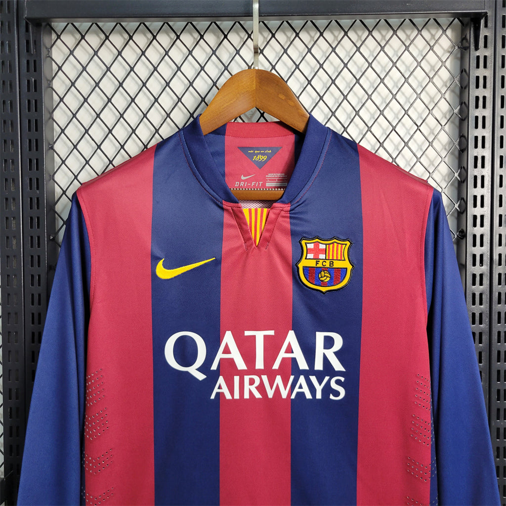 Barcelona 2014-15 Long Sleeve Home Jersey