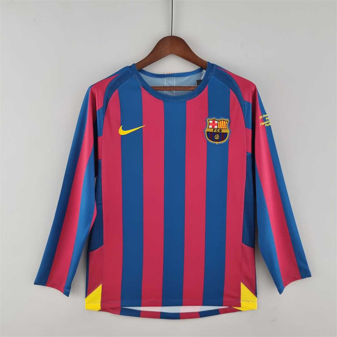 Barcelona 2005-06 Long Sleeve Home Jersey