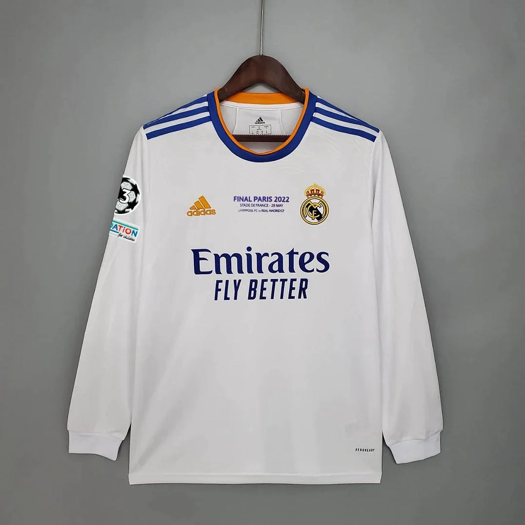 Real Madrid 2021-22 Long Sleeve Home Jersey