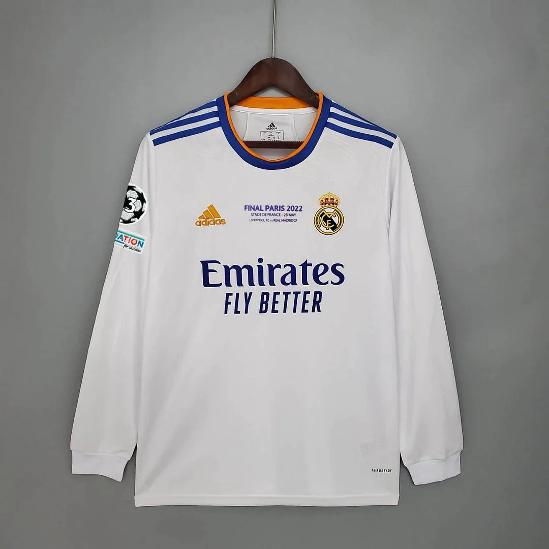 Real Madrid 2021-22 Long Sleeve Home Jersey