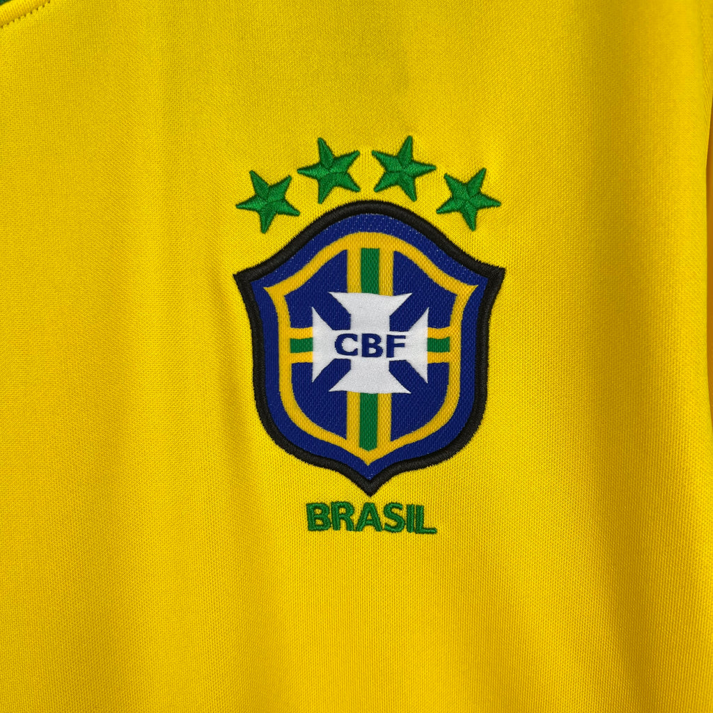 Brazil 1998 Long Sleeve Home Jersey