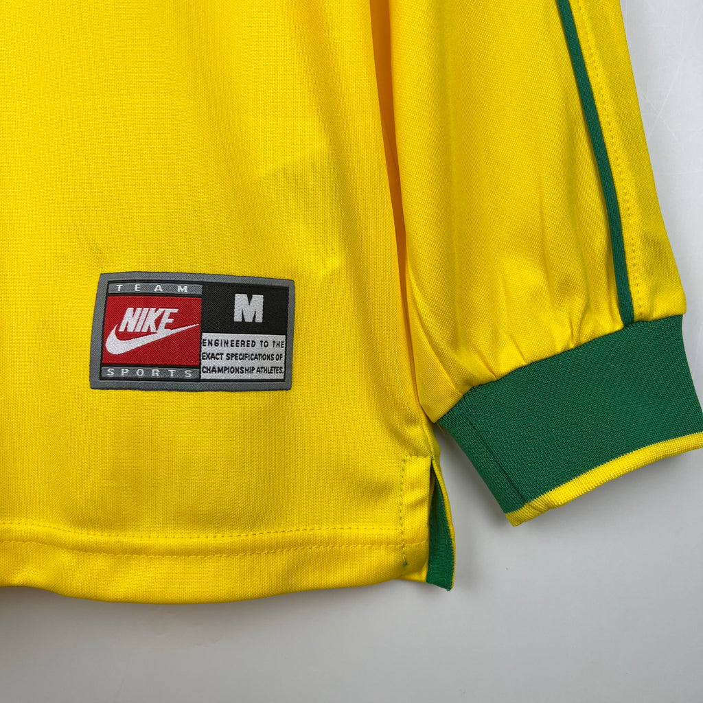 Brazil 1998 Long Sleeve Home Jersey
