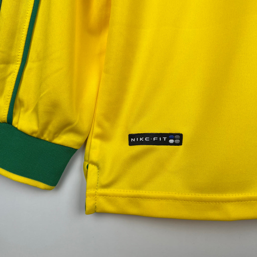 Brazil 1998 Long Sleeve Home Jersey