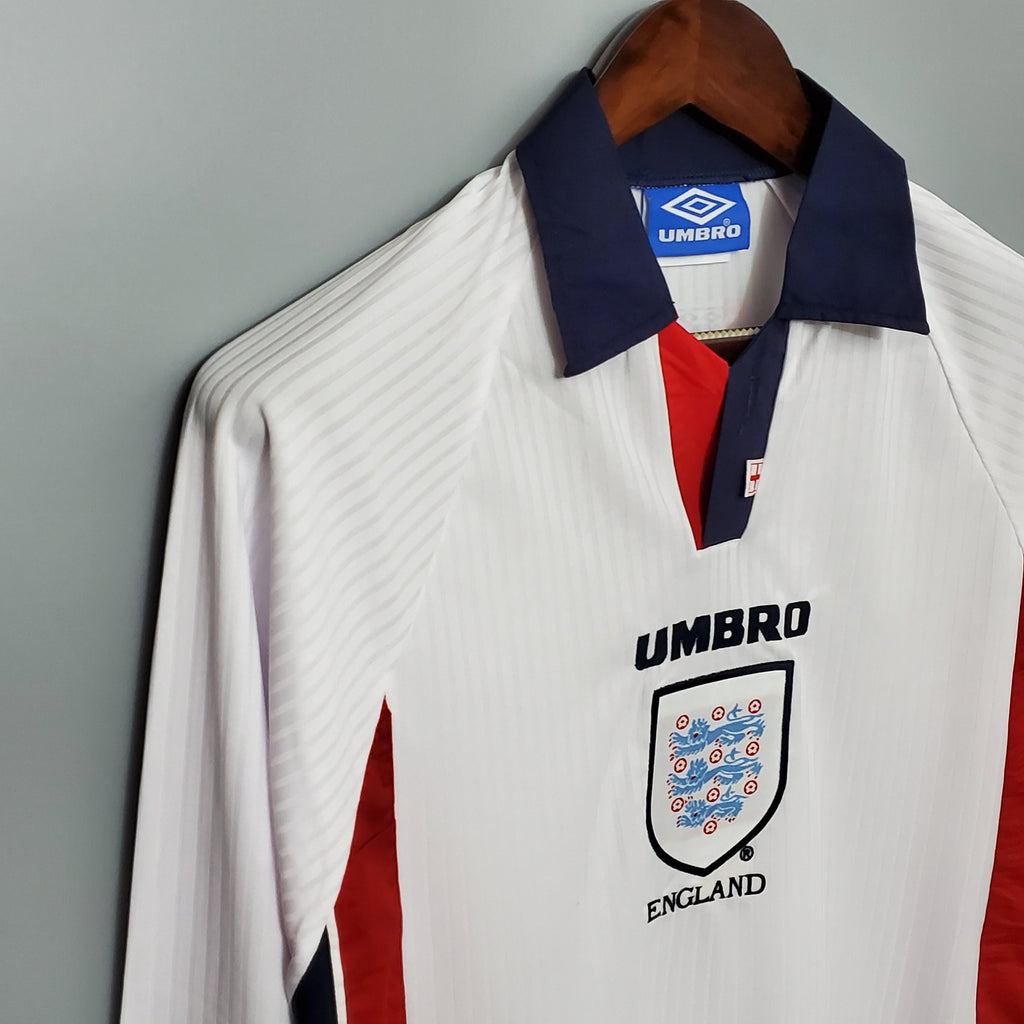 England 1998 Long Sleeve Home Jersey