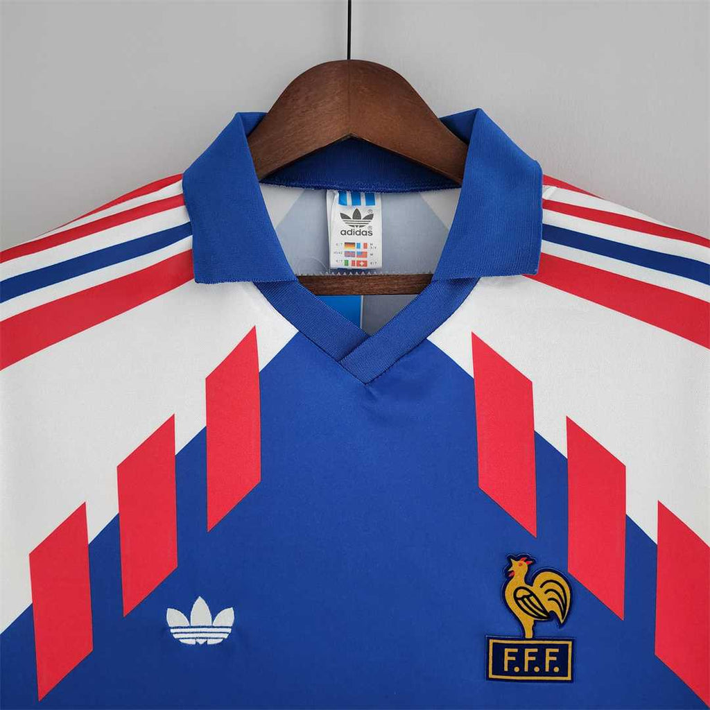France 1988-90 Long Sleeve Home Jersey