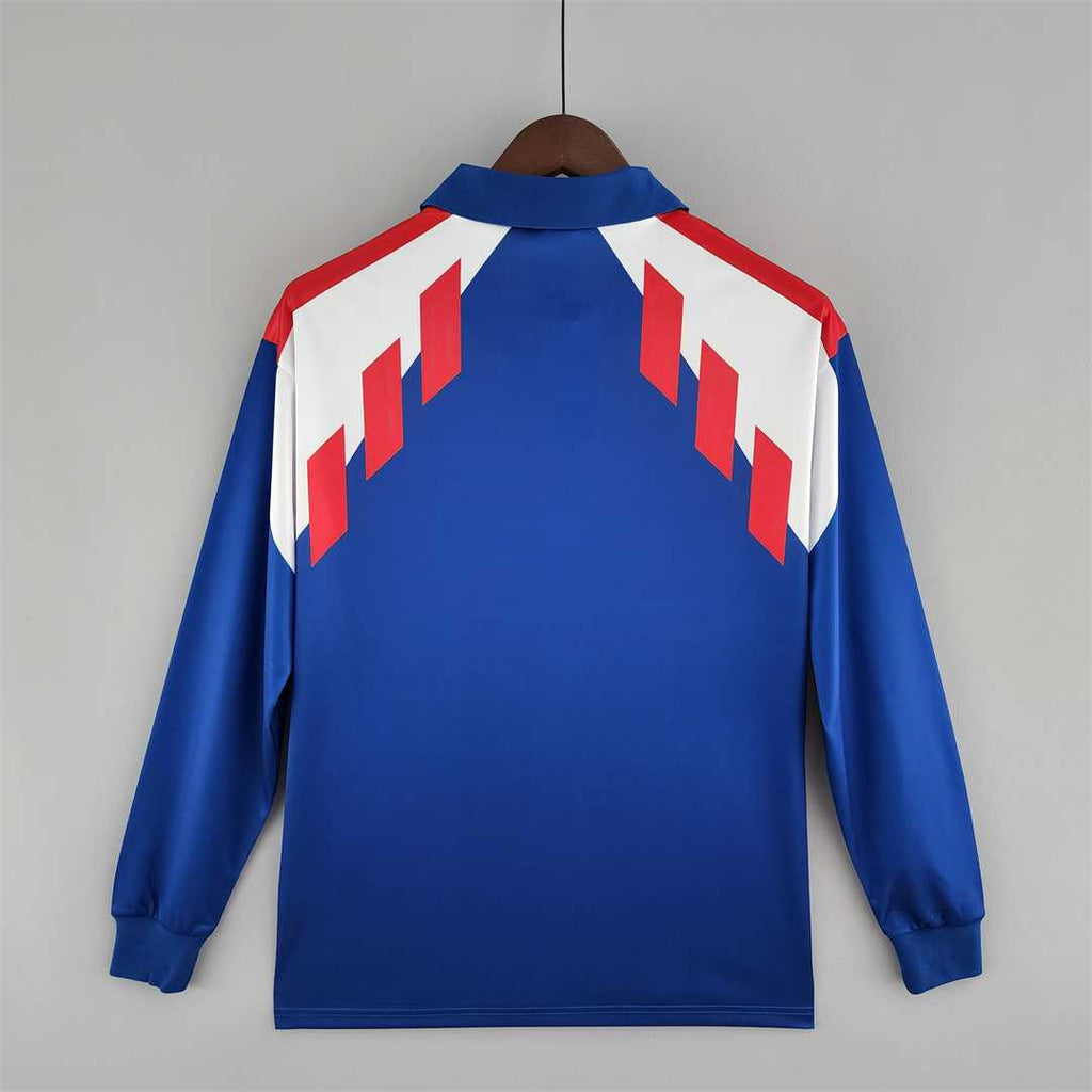 France 1988-90 Long Sleeve Home Jersey