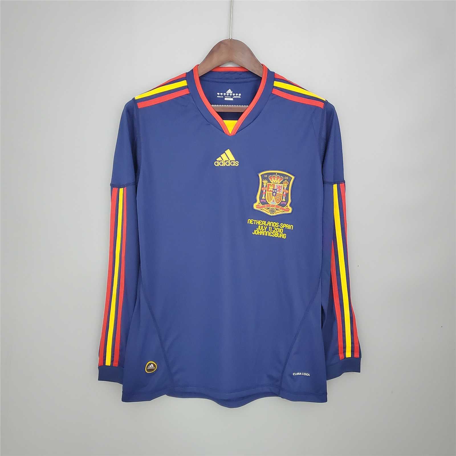 Spain 2010 Long Sleeve Away Jersey