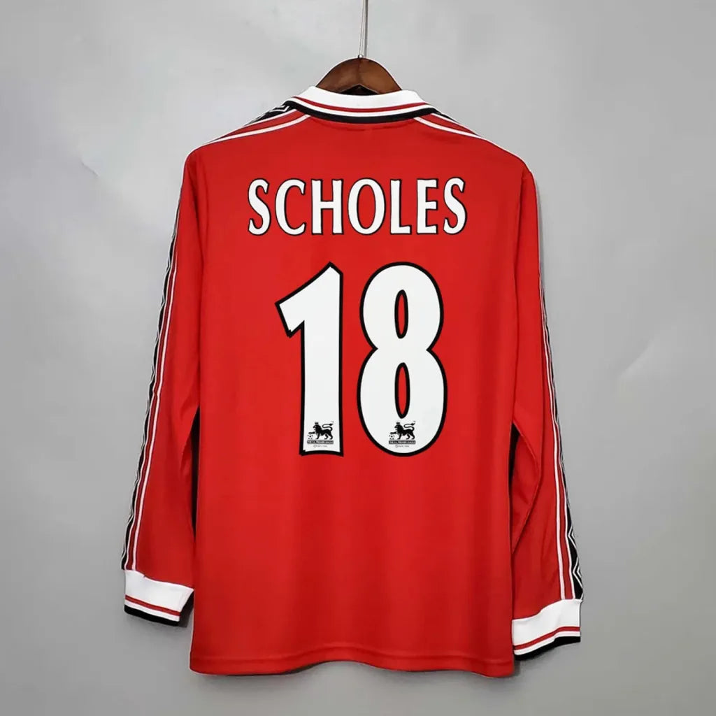 Manchester United 1998-99 Home Jersey Long Sleeve