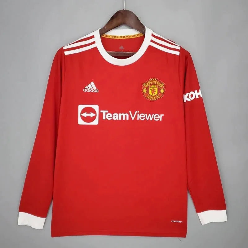 Manchester United 2021-22 Home Jersey Long Sleeve