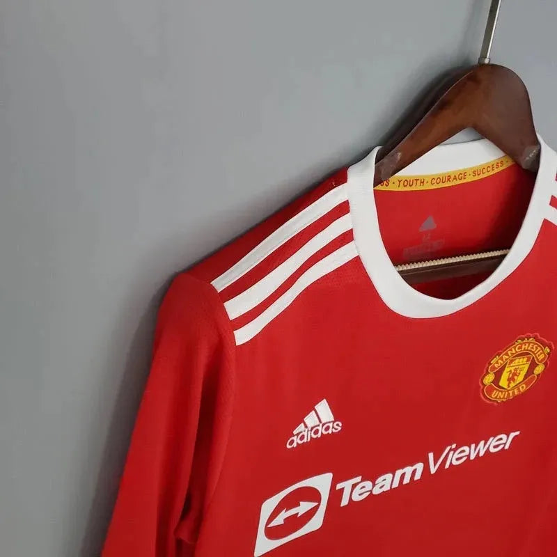 Manchester United 2021-22 Home Jersey Long Sleeve