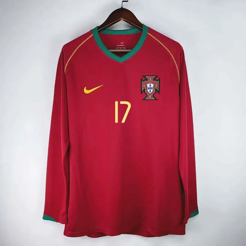 Portugal 2006 Long Sleeve Home Jersey
