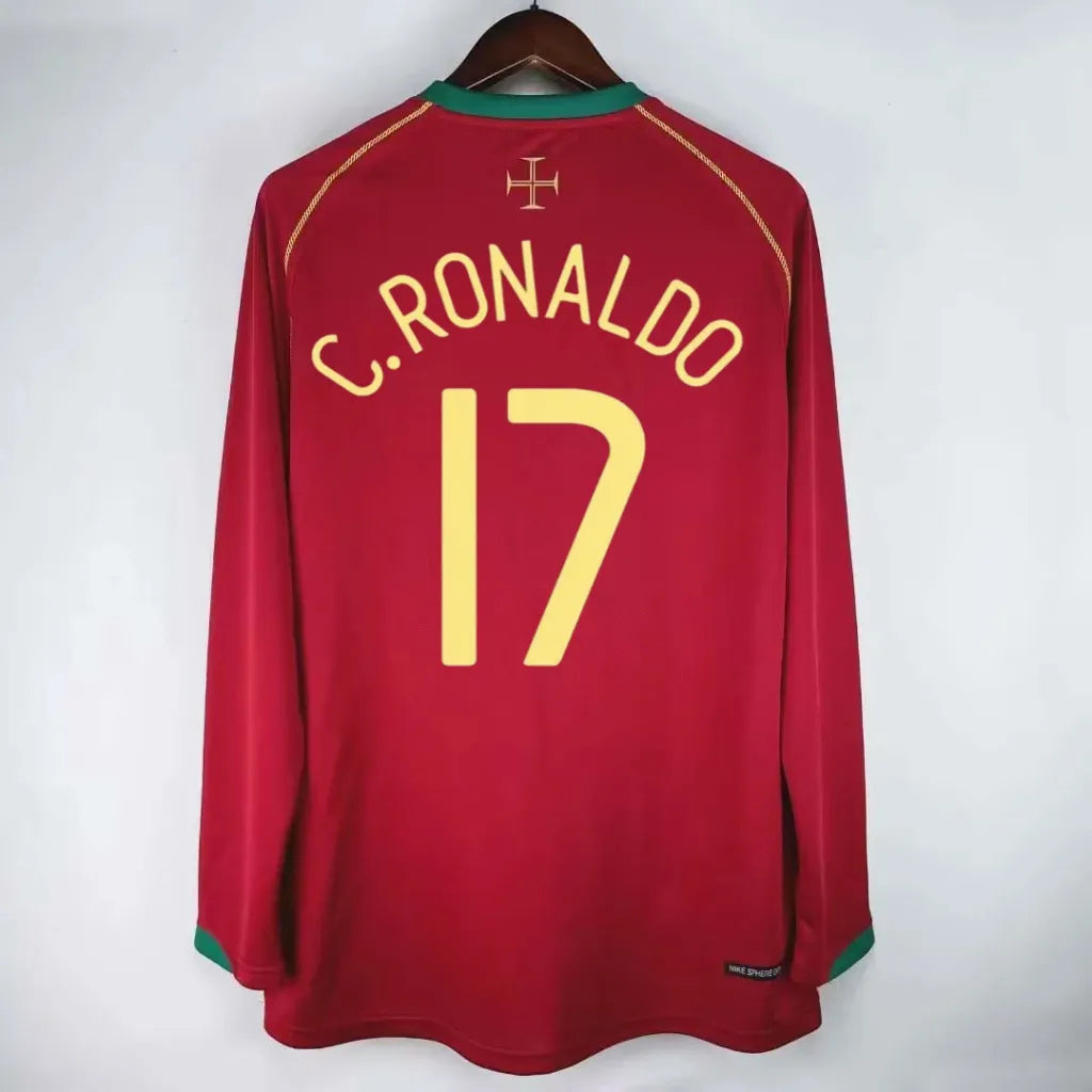 Portugal 2006 Long Sleeve Home Jersey