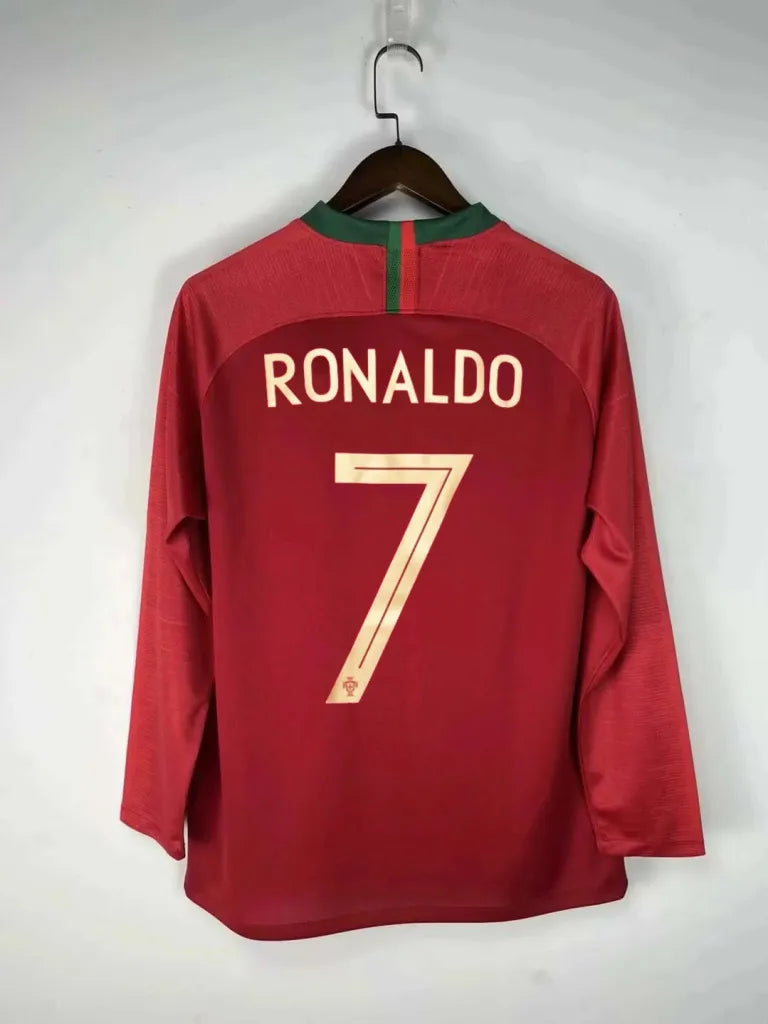Portugal 2018 Long Sleeve Home Jersey