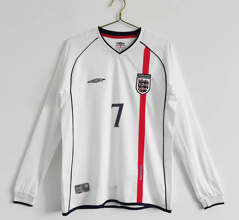 England 2002 Long Sleeve Home Jersey