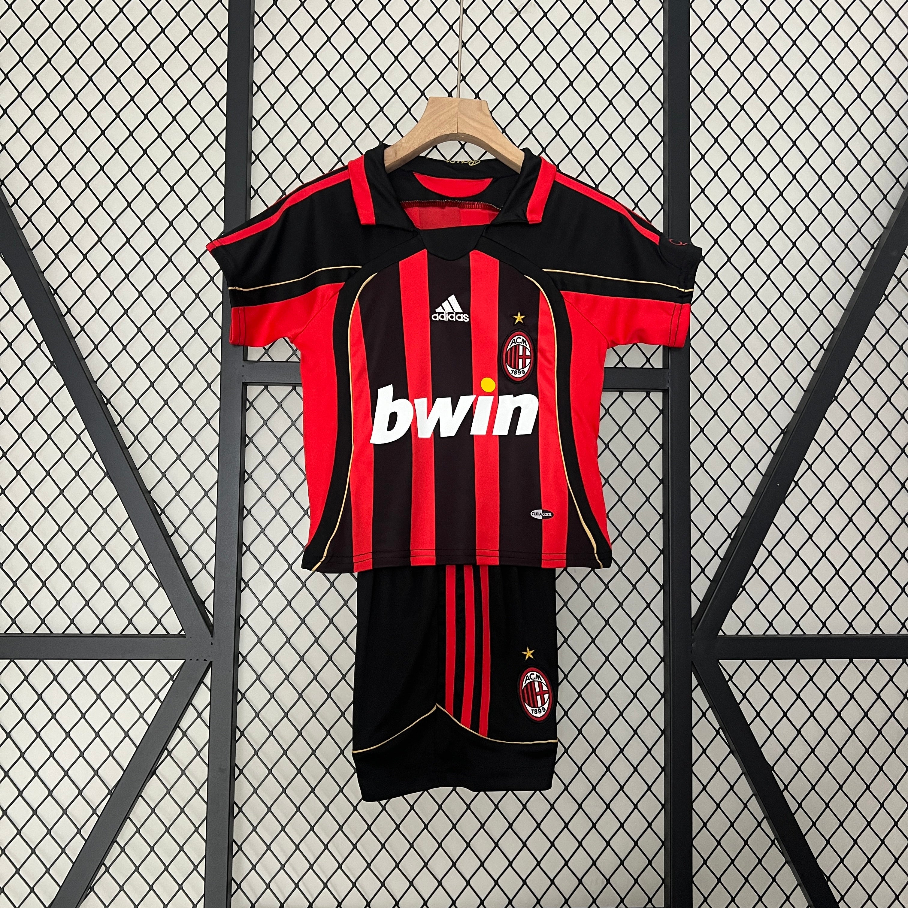 AC Milan 2006-07 Retro Kids Home Kit