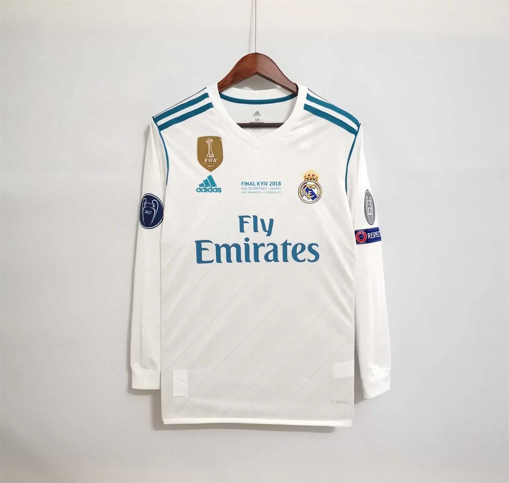 Real Madrid 2017-18 Long Sleeve Home Jersey