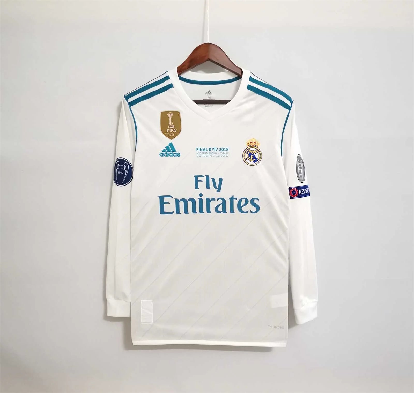 Real Madrid 2017-18 Long Sleeve Home Jersey