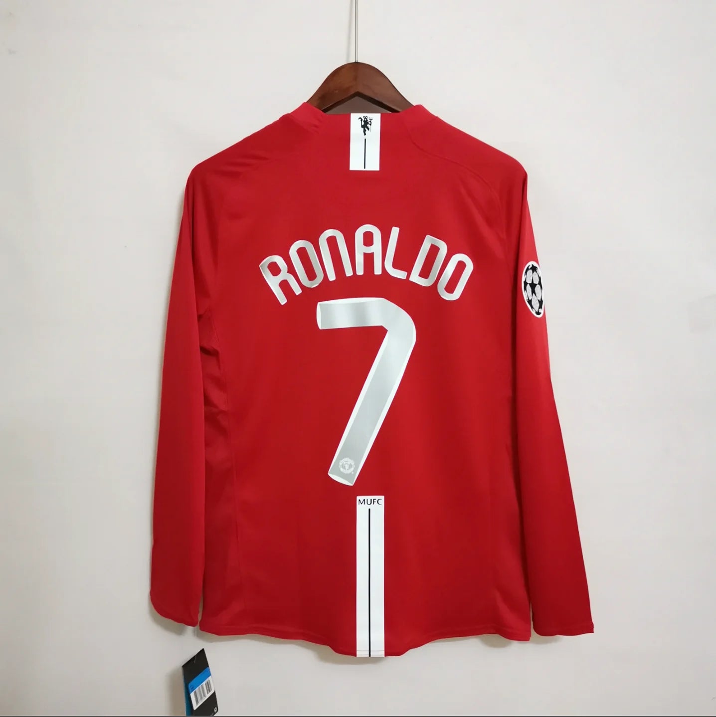 Manchester United 2007-08 Home Jersey Long Sleeve