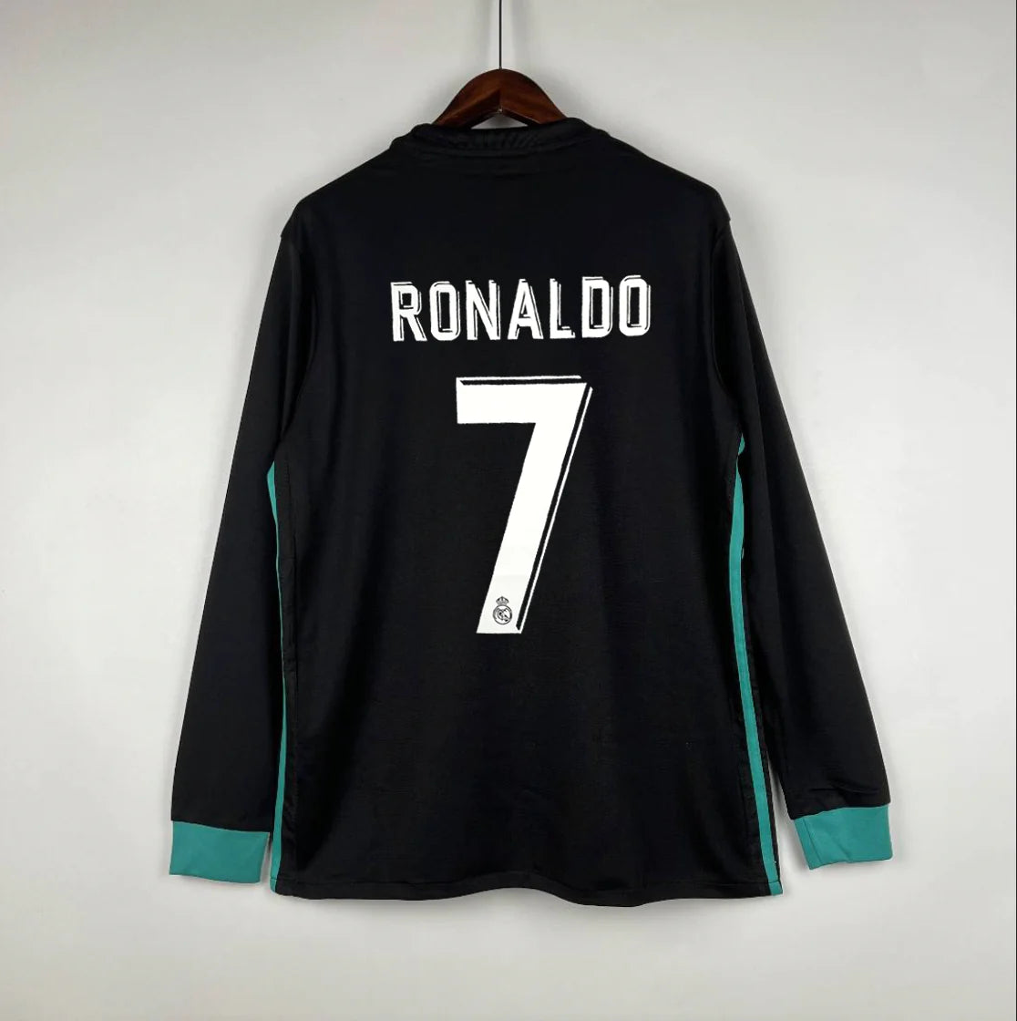 Real Madrid 2017-18 Long Sleeve Away Jersey