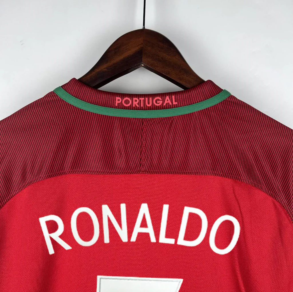 Portugal 2016 Long Sleeve Home Jersey