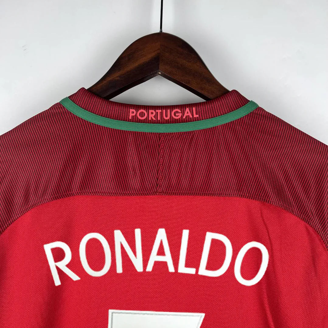 Portugal 2016 Long Sleeve Home Jersey