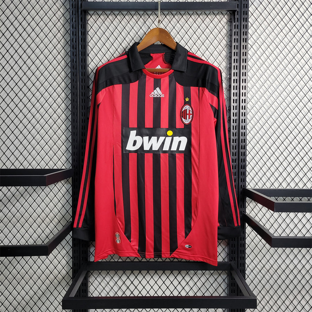 AC Milan 2007-08 Long Sleeve Home Jersey