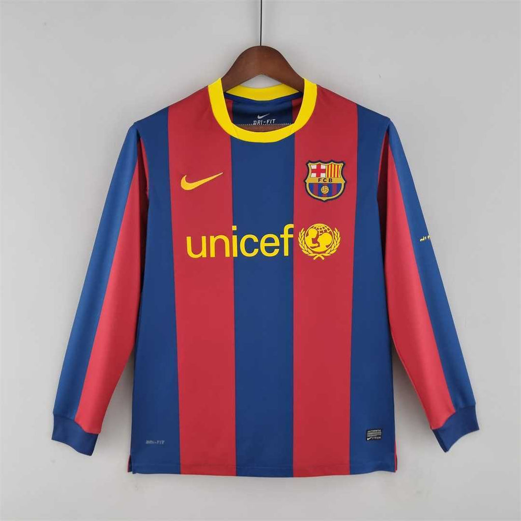 Barcelona 2010-11 Long Sleeve Home Jersey