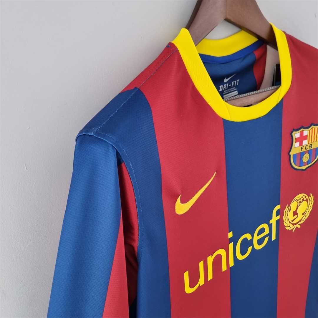 Barcelona 2010-11 Long Sleeve Home Jersey